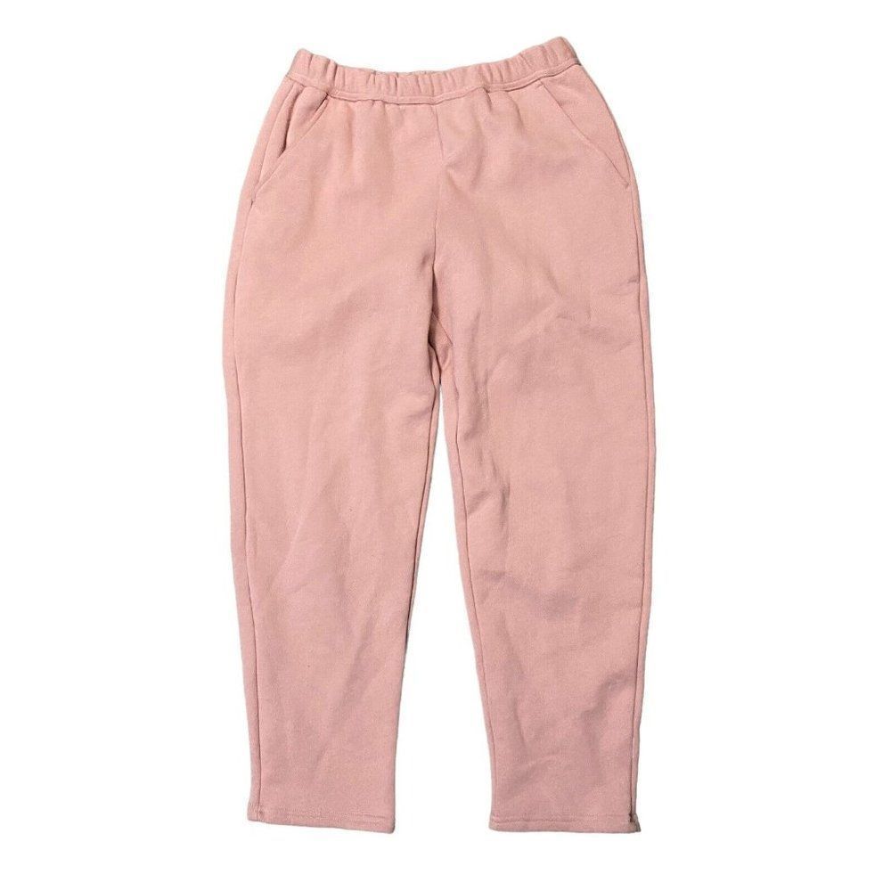 A.L.C. WOMENS ROGER COTTON PULL ON TAPERED SWEATPANTS IN PINK SIZE XL